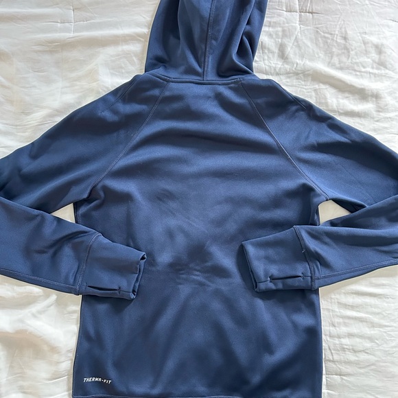 Nike Syracuse Navy Full Zip Hooded Therma Fit Sweatshirt Size Small - Picture 2 of 6